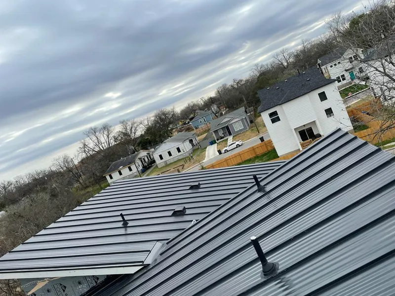 Standing seam metal roof panels with vents for Skylight Repair in Suamico